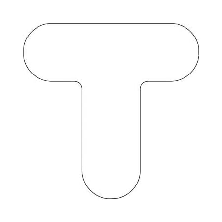 Accuform DURABLE MARKING SHAPES TCORNER ROUNDED PTE214WT PTE214WT